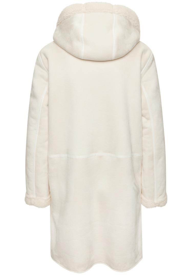 FRENCH CONNECTION FRENCH CONNECTION Lederimitatjacke Kunstlederjacke Damen - creme - 0 | SportScheck