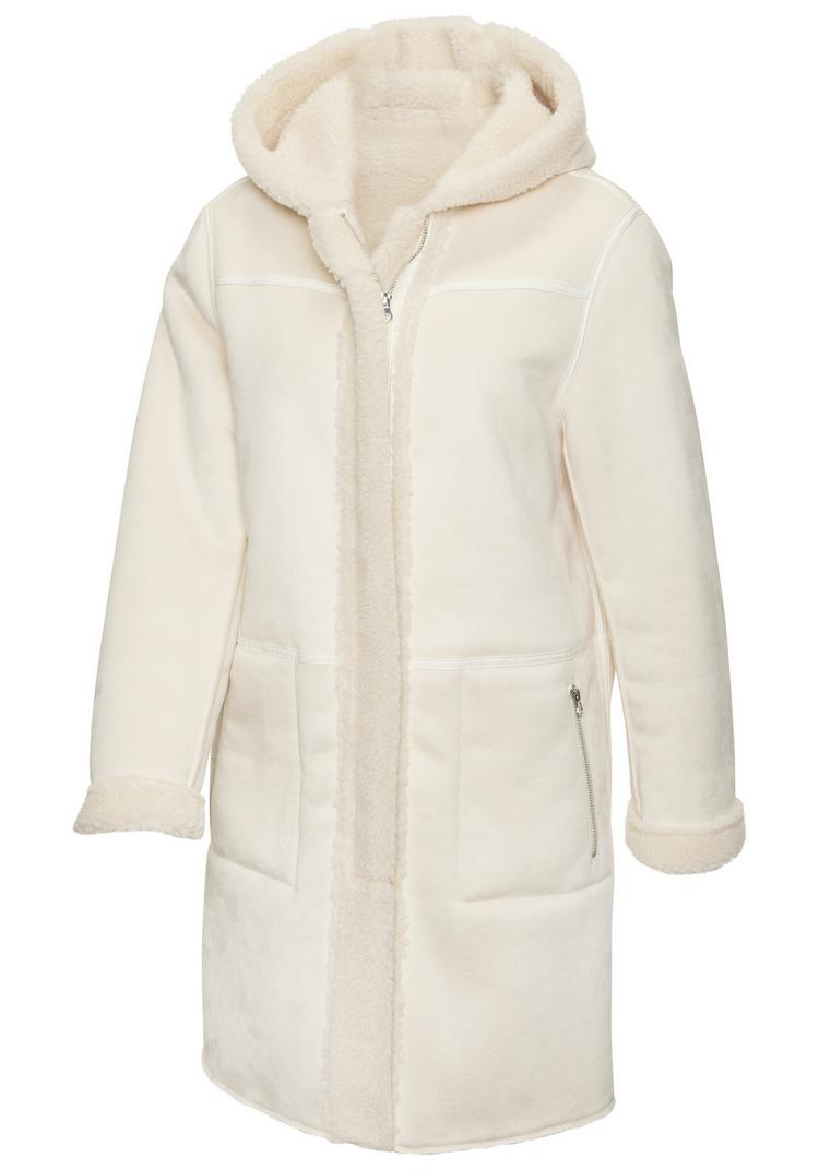 FRENCH CONNECTION FRENCH CONNECTION Lederimitatjacke Kunstlederjacke Damen - creme - 2 | SportScheck