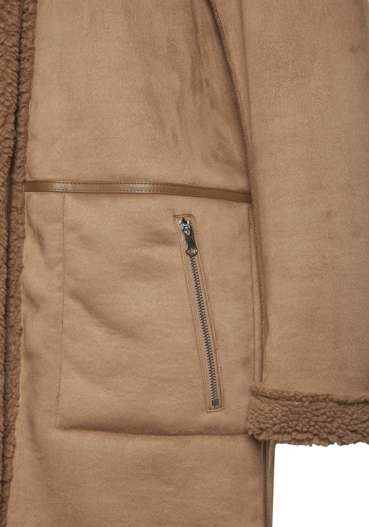 FRENCH CONNECTION FRENCH CONNECTION Lederimitatjacke Kunstlederjacke Damen - haselnussbraun - 1 | SportScheck