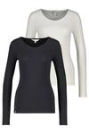 ALIFE AND KICKIN EvelynAK A Langarmshirt Damen - black white