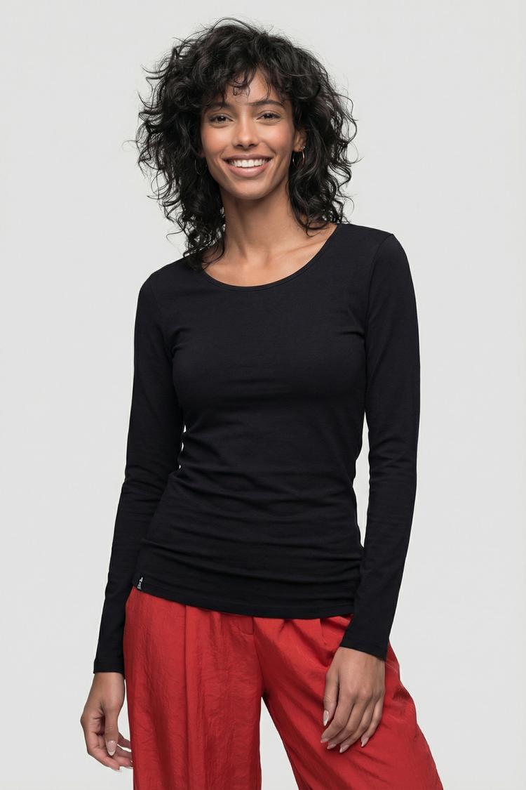 ALIFE AND KICKIN ALIFE AND KICKIN EvelynAK A Langarmshirt Damen - black white - 0 | SportScheck