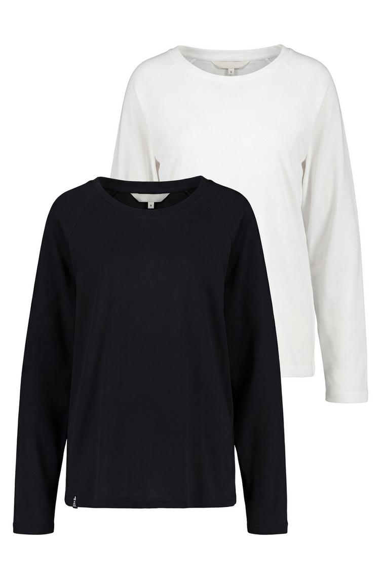 ALIFE AND KICKIN ALIFE AND KICKIN GaiaAK A Langarmshirt Damen - black white - 0 | SportScheck