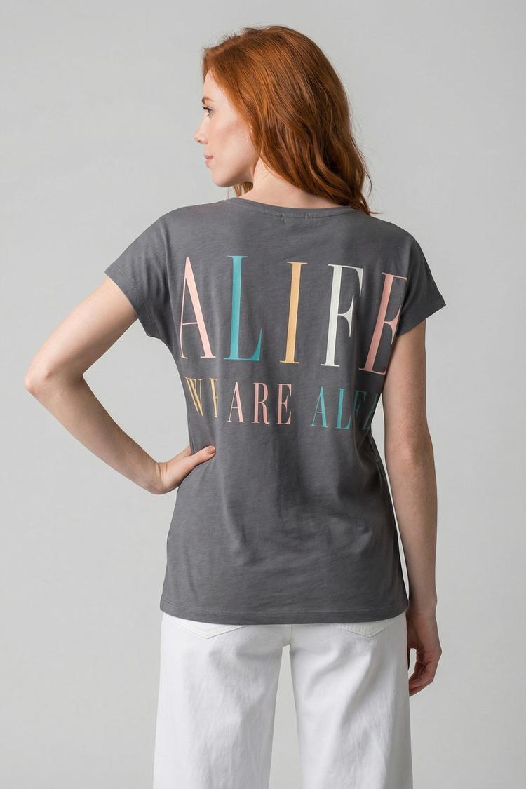 ALIFE AND KICKIN ALIFE AND KICKIN SofiaAK P T-Shirt Damen - Colorful - iron gate - 1 | SportScheck