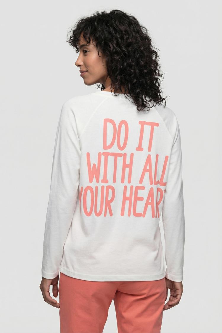 ALIFE AND KICKIN ALIFE AND KICKIN GaiaAK P Langarmshirt Damen - With All Your Heart - white - 1 | SportScheck