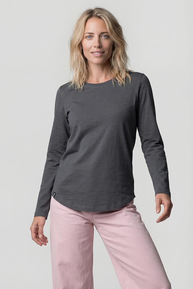 ALIFE AND KICKIN ALIFE AND KICKIN LeabellaAK A Langarmshirt Damen - iron gate - 0 | SportScheck