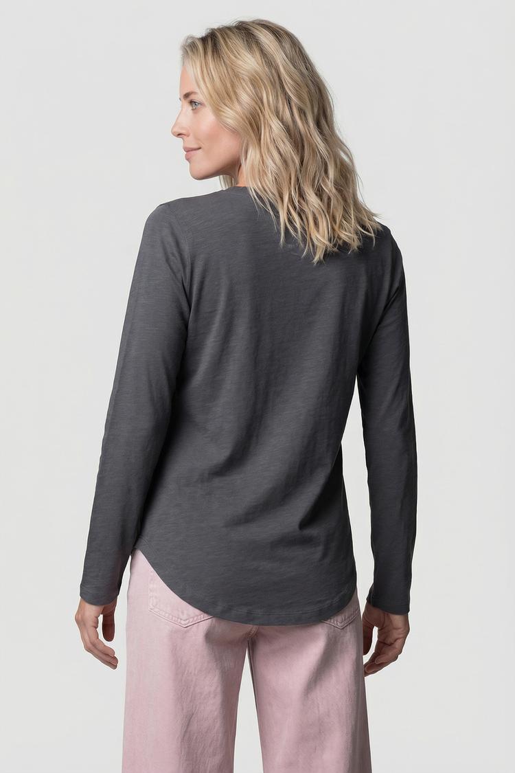 ALIFE AND KICKIN ALIFE AND KICKIN LeabellaAK A Langarmshirt Damen - iron gate - 1 | SportScheck