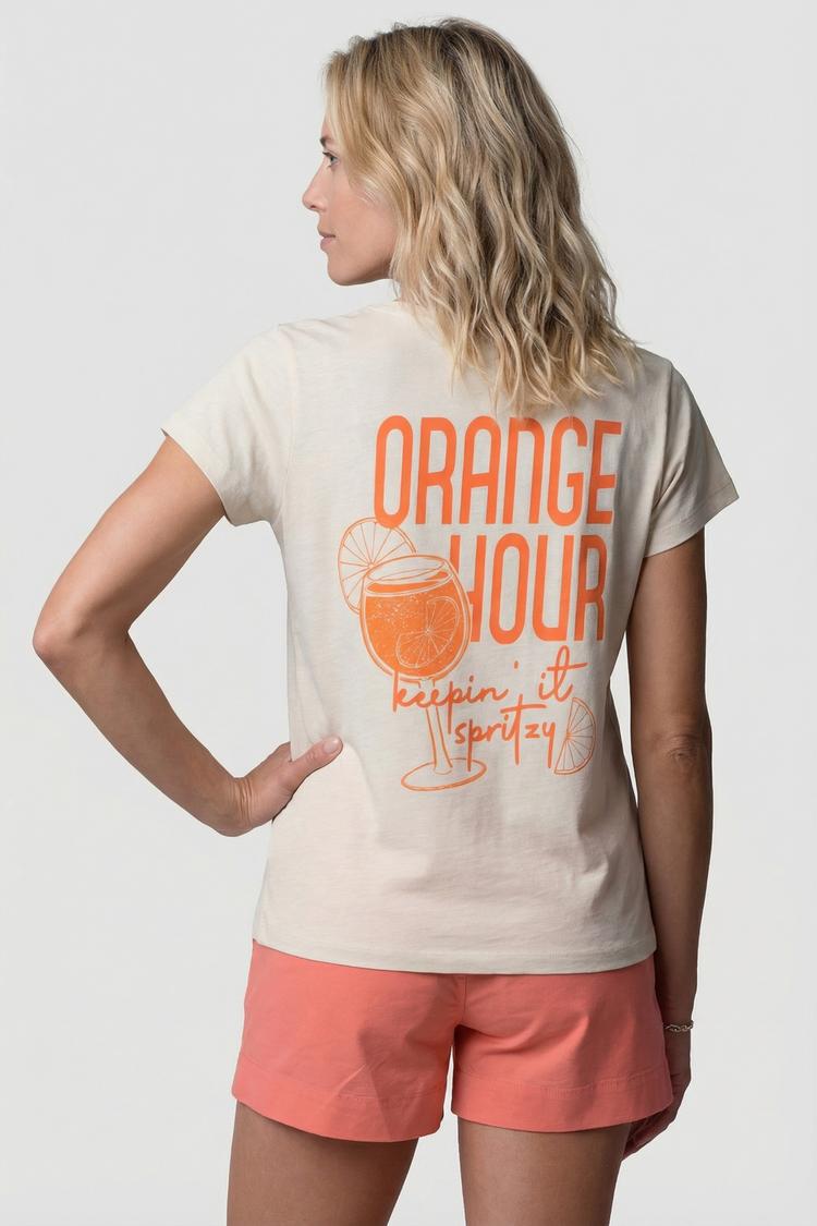 ALIFE AND KICKIN ALIFE AND KICKIN SofiaAK P T-Shirt Damen - Orange Hour - white - 1 | SportScheck