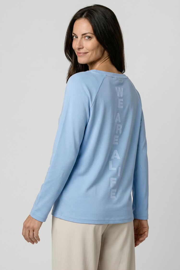 ALIFE AND KICKIN ALIFE AND KICKIN GaiaAK P Langarmshirt Damen - We Are Alife vertical - fjord - 1 | SportScheck