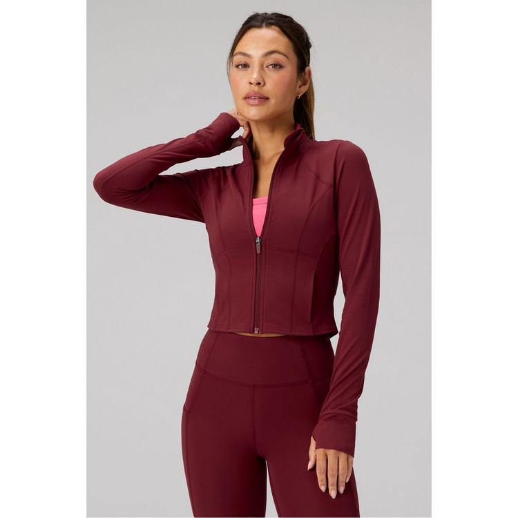 Fabletics Fabletics PERFECT STORM CROPPED TRAIN JACKET Outdoorjacke Damen - SPICE - 0 | SportScheck