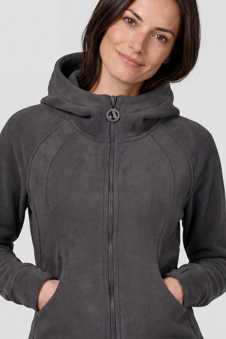ALIFE AND KICKIN ALIFE AND KICKIN AyuAK F Fleecejacke Damen - graphite grey - 2 | SportScheck