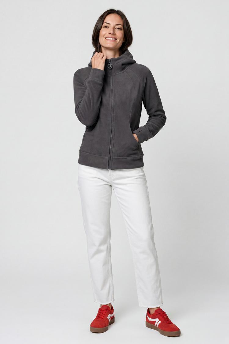 ALIFE AND KICKIN ALIFE AND KICKIN AyuAK F Fleecejacke Damen - graphite grey - 4 | SportScheck