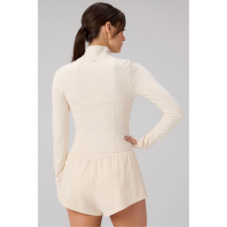 Fabletics Fabletics PERFECT STORM CROPPED TRAIN JACKET Outdoorjacke Damen - ALMOND MILK - 1 | SportScheck