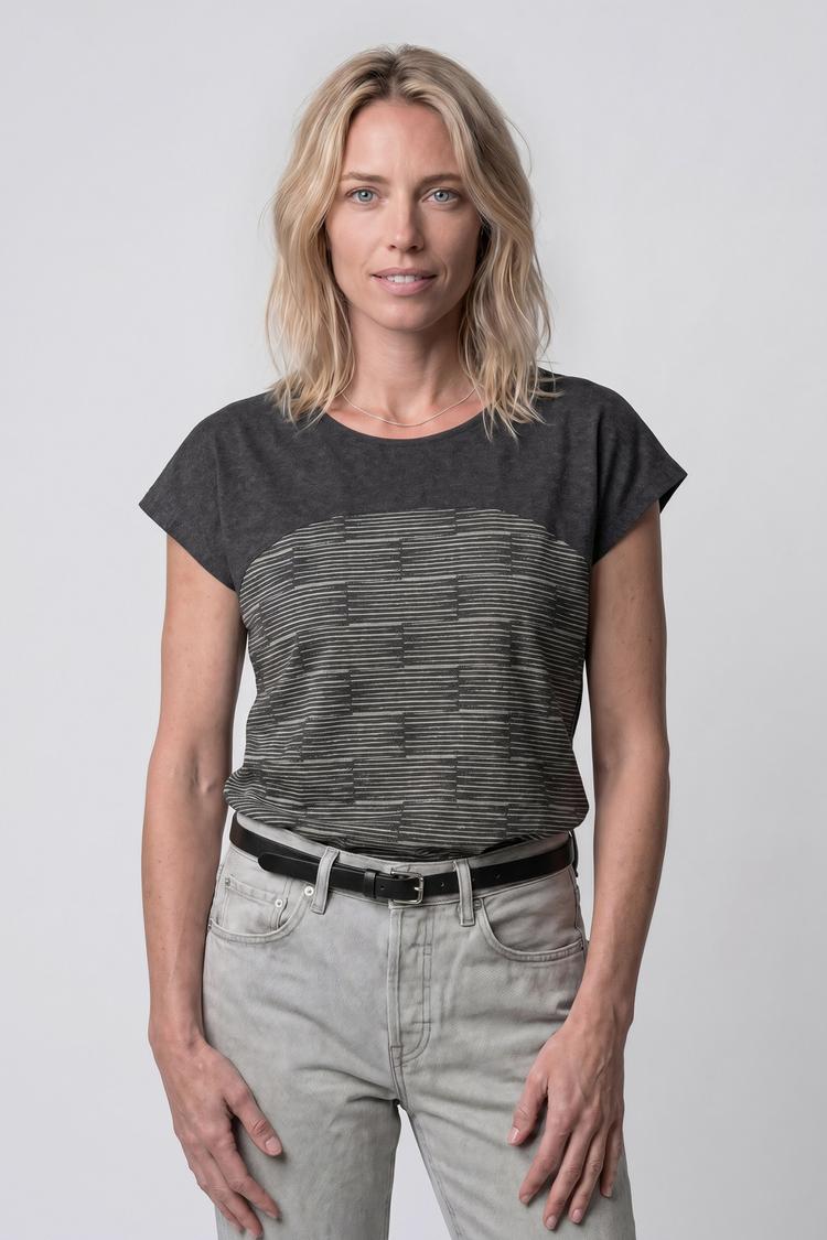 ALIFE AND KICKIN ALIFE AND KICKIN FridaAK B T-Shirt Damen - moonless stripes - 0 | SportScheck