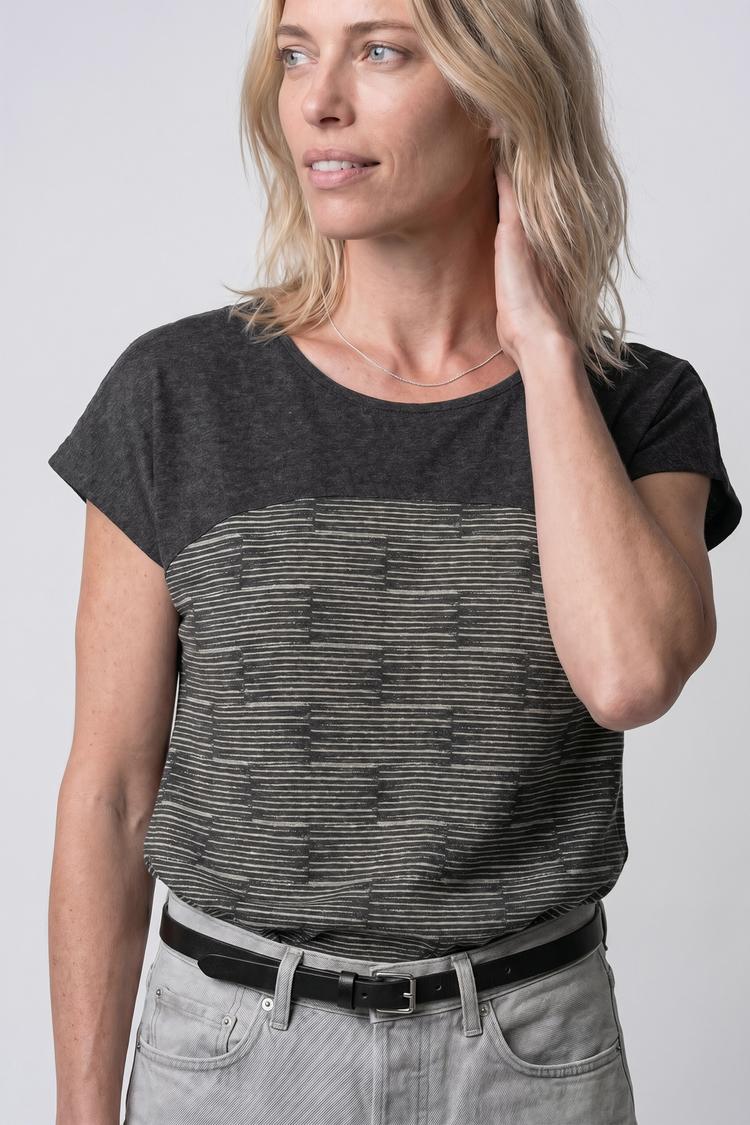 ALIFE AND KICKIN ALIFE AND KICKIN FridaAK B T-Shirt Damen - moonless stripes - 2 | SportScheck