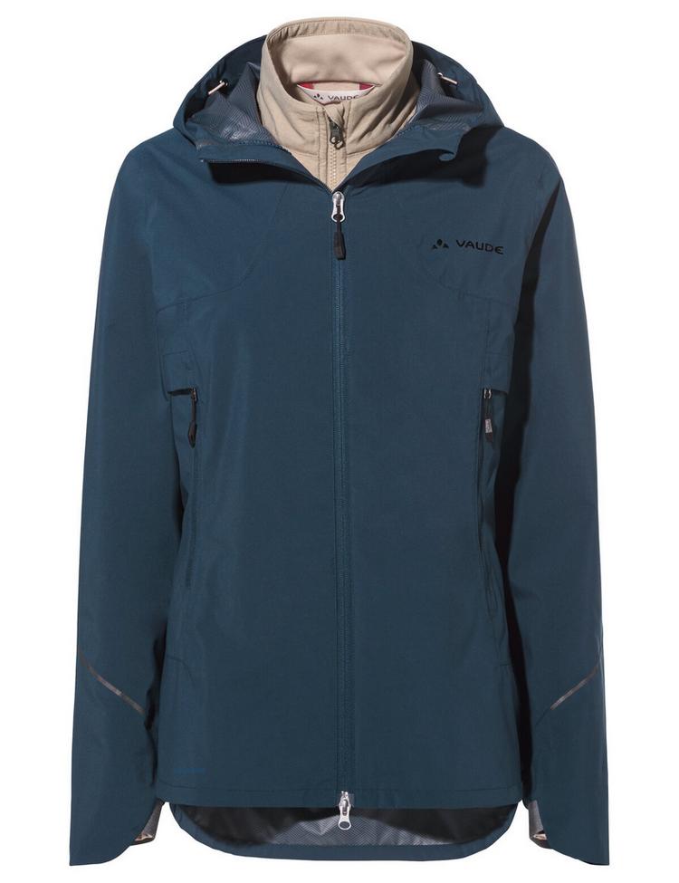 VAUDE VAUDE Women's Yaras 3in1 Jacket Doppeljacke Damen - dark sea/linen - 0 | SportScheck
