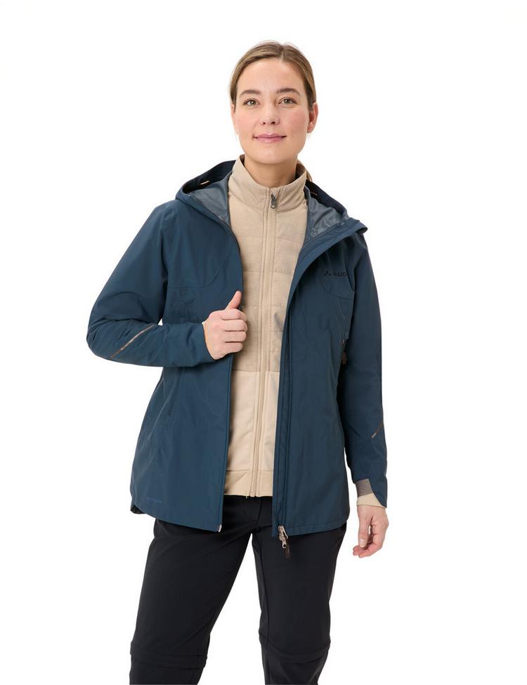 VAUDE VAUDE Women's Yaras 3in1 Jacket Doppeljacke Damen - dark sea/linen - 0 | SportScheck