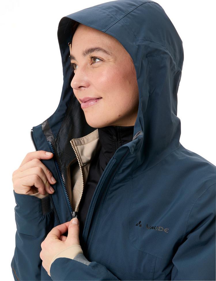 VAUDE VAUDE Women's Yaras 3in1 Jacket Doppeljacke Damen - dark sea/linen - 3 | SportScheck
