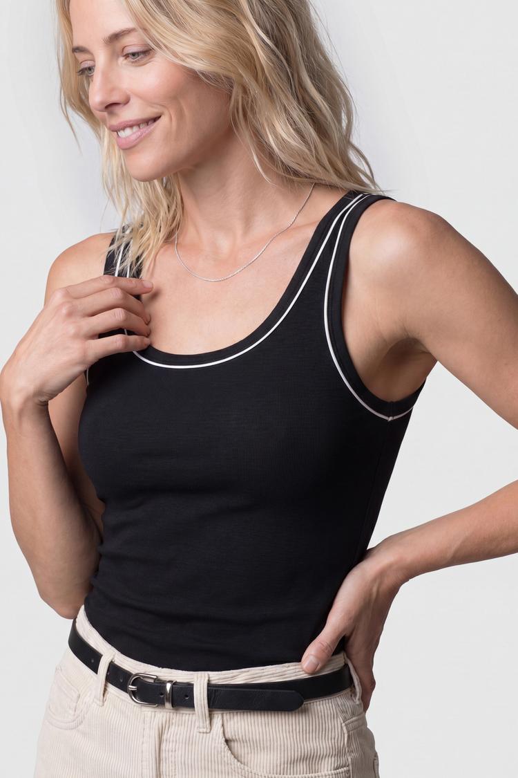 ALIFE AND KICKIN ALIFE AND KICKIN ElinAK A Tanktop Damen - black white - 2 | SportScheck
