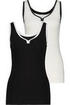 ALIFE AND KICKIN AlessandraAK A Tanktop Damen - black white