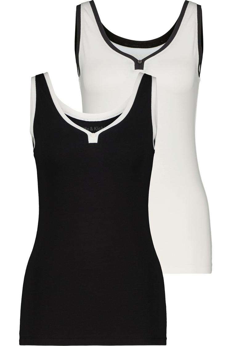 ALIFE AND KICKIN ALIFE AND KICKIN AlessandraAK A Tanktop Damen - black white - 0 | SportScheck