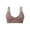 Fabletics PURELUXE LONGLINE LOW IMPACT BRA BH Damen - DESERT SHADOWS/DARK SIENNA