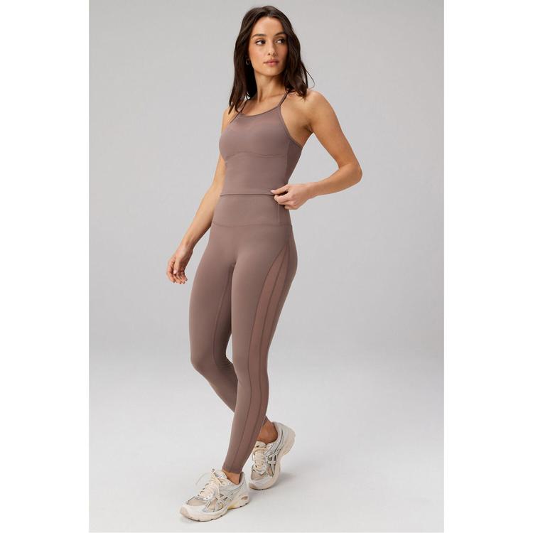 Fabletics Fabletics THE NO-SEAM PURELUXE TLC MESH LEGGING Leggings Damen - DESERT SHADOWS - 0 | SportScheck