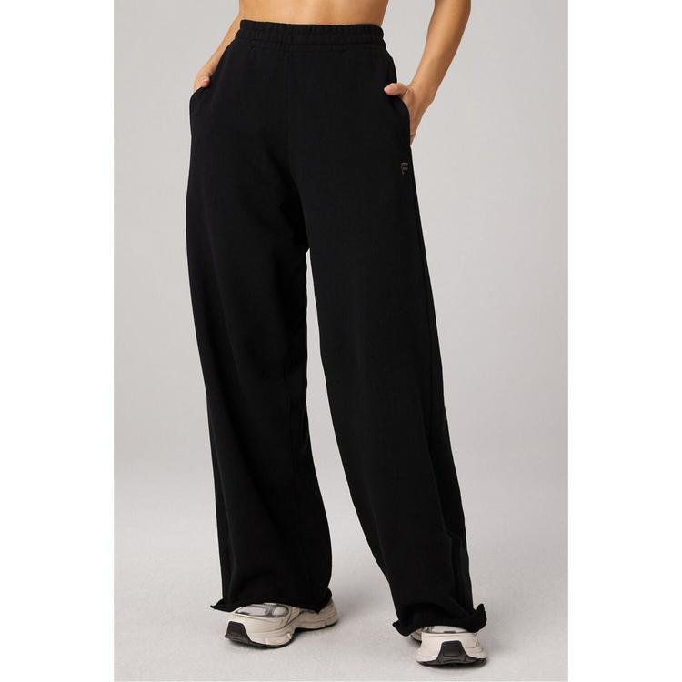 Fabletics Fabletics HEAVY TERRY OVERSIZED WIDE LEG SWEATPANT Trainingshose Damen - BLACK - 0 | SportScheck