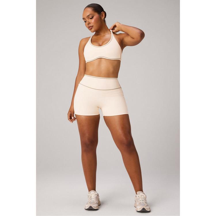 Fabletics Fabletics THE NO-SEAM PURELUXE TLC SHORT Shorts Herren - ALMOND MILK/TONAL - 3 | SportScheck