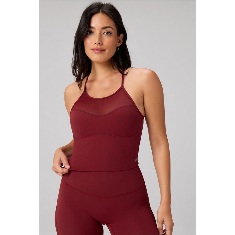 Fabletics Fabletics PURELUXE MESH BUILT-IN BRA TANK Tanktop Damen - SPICE - 0 | SportScheck
