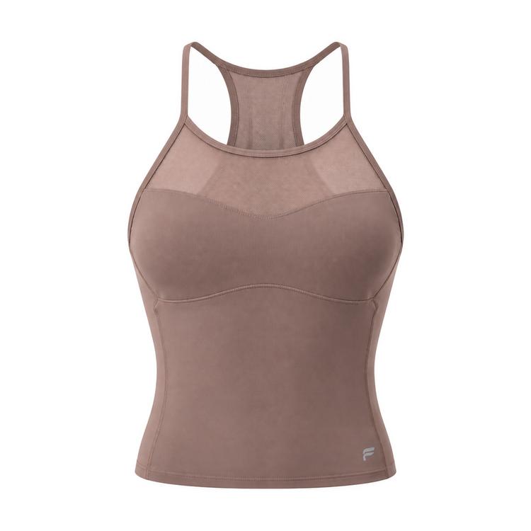 Fabletics Fabletics PURELUXE MESH BUILT-IN BRA TANK Tanktop Damen - DESERT SHADOWS - 0 | SportScheck