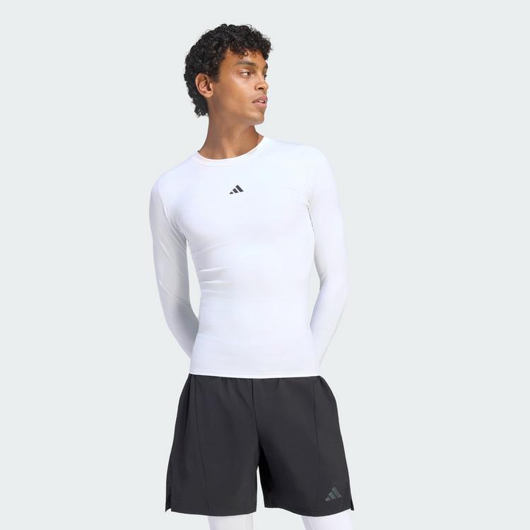 adidas adidas TECHFIT Compression Training Longsleeve Funktionsshirt Herren - White - 0 | SportScheck
