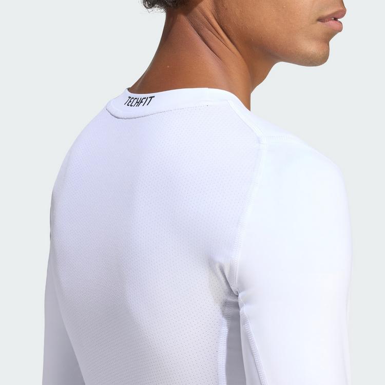 adidas adidas TECHFIT Compression Training Longsleeve Funktionsshirt Herren - White - 1 | SportScheck