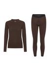 DANISH ENDURANCE Core Merino W&auml;scheset Damen - brown