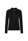 DANISH ENDURANCE Extreme Merino Half Zip Midlayer Langarmshirt Damen - schwarz