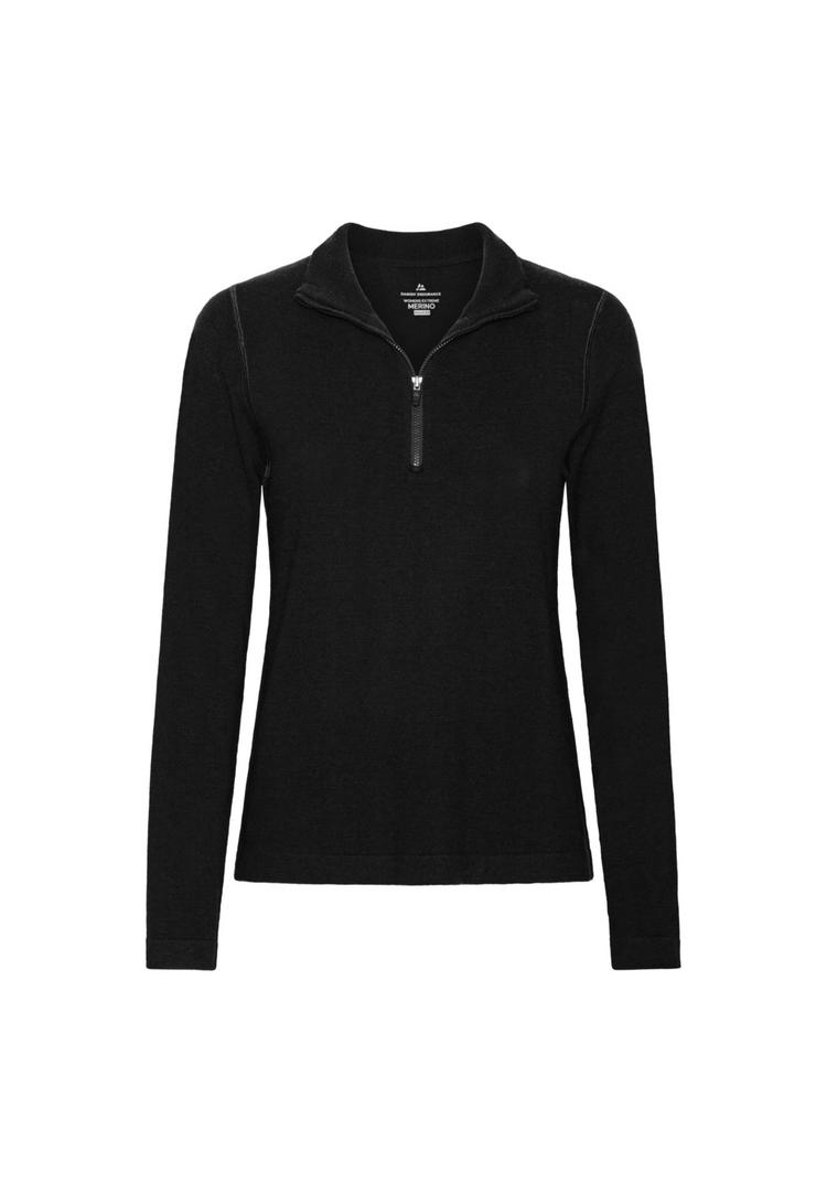 DANISH ENDURANCE DANISH ENDURANCE Extreme Merino Half Zip Midlayer Langarmshirt Damen - schwarz - 0 | SportScheck