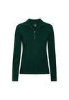 DANISH ENDURANCE Extreme Merino Half Zip Midlayer Langarmshirt Damen - dark green