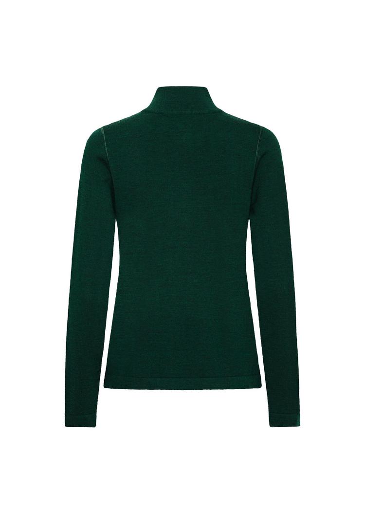 DANISH ENDURANCE DANISH ENDURANCE Extreme Merino Half Zip Midlayer Langarmshirt Damen - dark green - 0 | SportScheck