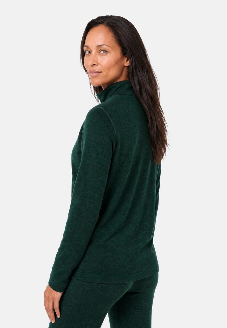 DANISH ENDURANCE DANISH ENDURANCE Extreme Merino Half Zip Midlayer Langarmshirt Damen - dark green - 1 | SportScheck