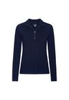 DANISH ENDURANCE Extreme Merino Half Zip Midlayer Langarmshirt Damen - dark navy