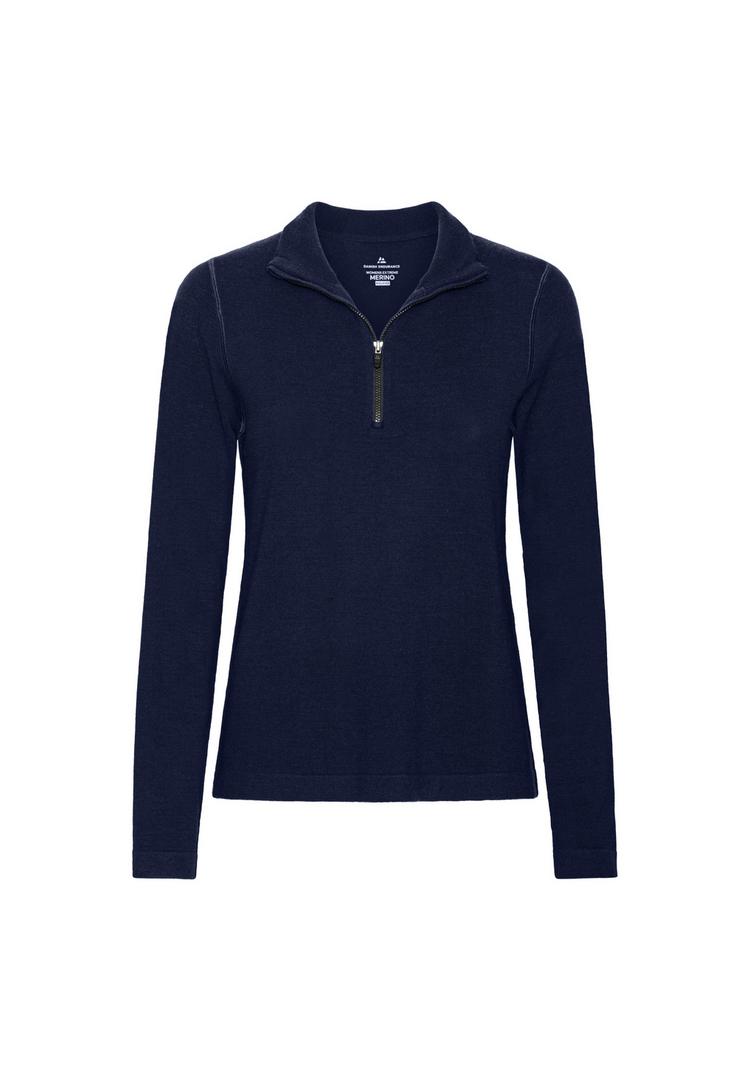 DANISH ENDURANCE DANISH ENDURANCE Extreme Merino Half Zip Midlayer Langarmshirt Damen - dark navy - 0 | SportScheck