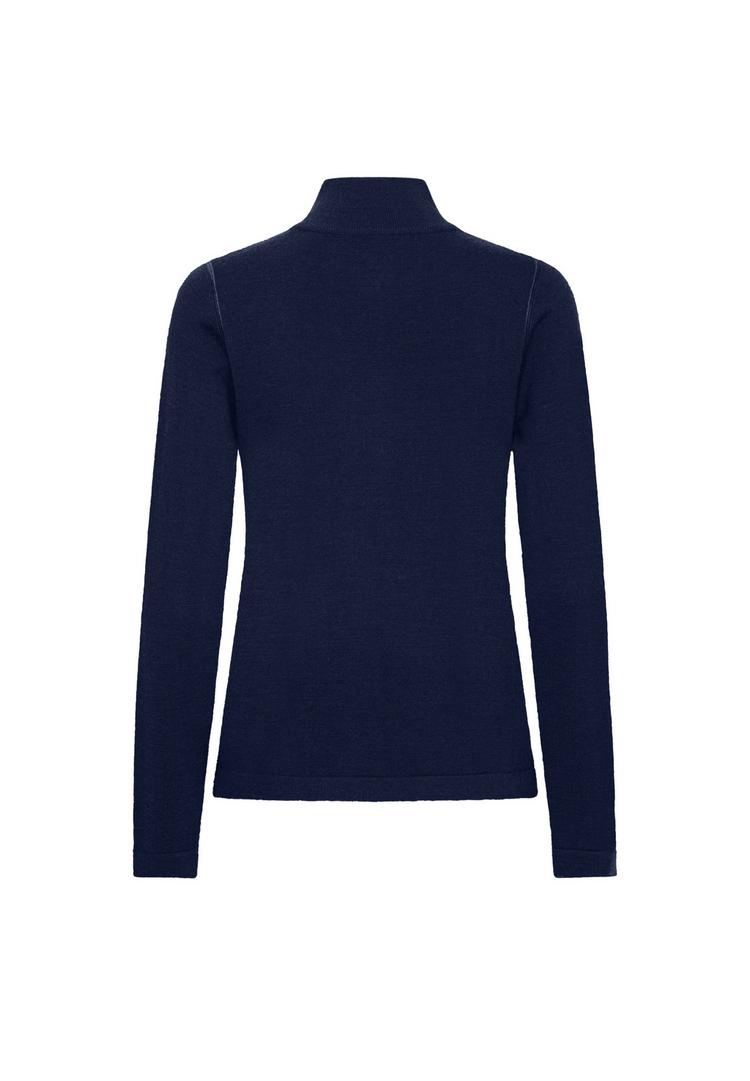 DANISH ENDURANCE DANISH ENDURANCE Extreme Merino Half Zip Midlayer Langarmshirt Damen - dark navy - 0 | SportScheck