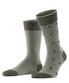 ESPRIT Piqu&eacute; Dot 2-Pack Socken Herren - thyme (7821)
