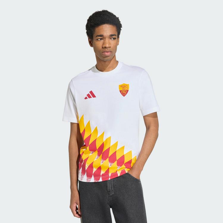 adidas adidas AS Rom Seasonal Grafik T-Shirt Funktionsshirt Herren - White - 0 | SportScheck