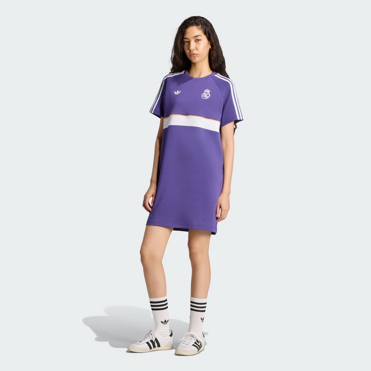adidas adidas Real Madrid Originals Kleid Kleid Damen - Purple - 0 | SportScheck