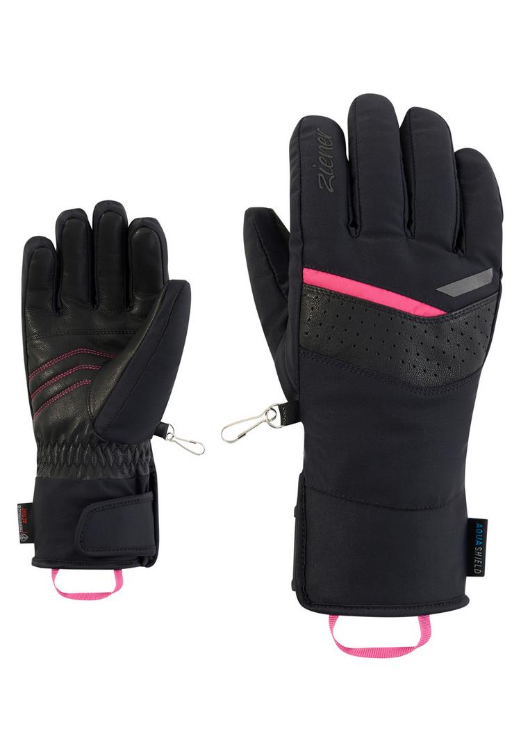 Ziener Ziener KJARTA AS&reg; AW Handschuh Damen - black.pop pink - 0 | SportScheck