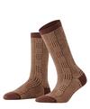 Burlington Glitter Check SO Socken Damen - maple brown (5321)