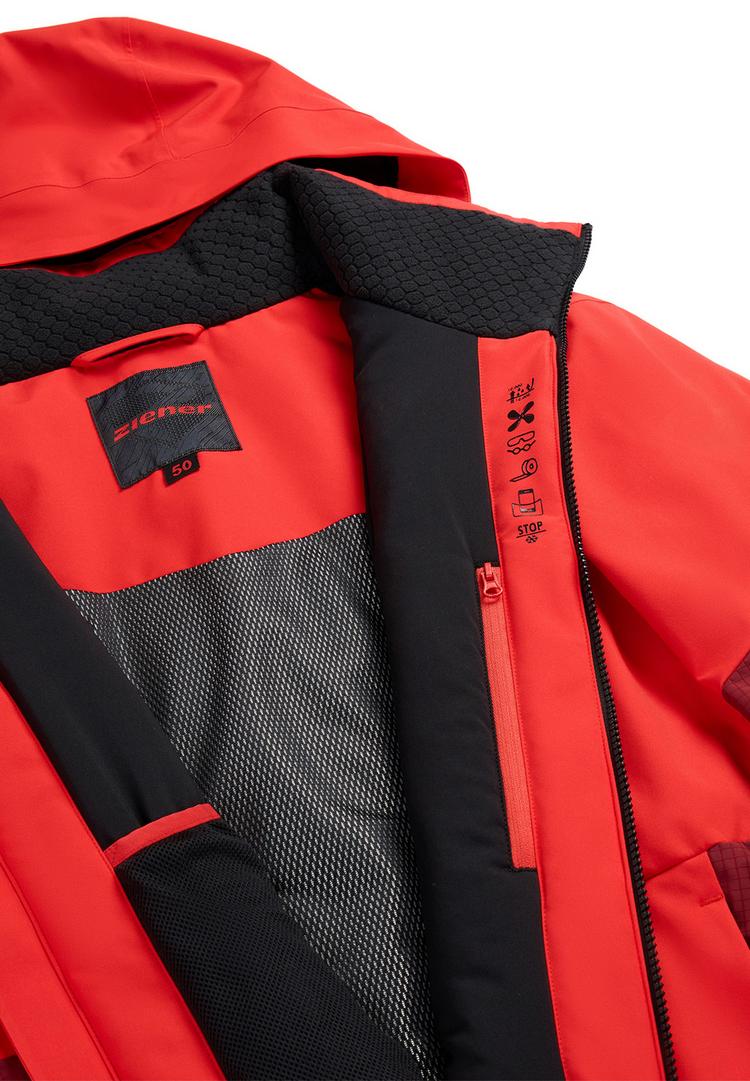 Ziener Ziener TISCON-Z Skijacke Herren - wine pigment ripstop - 1 | SportScheck