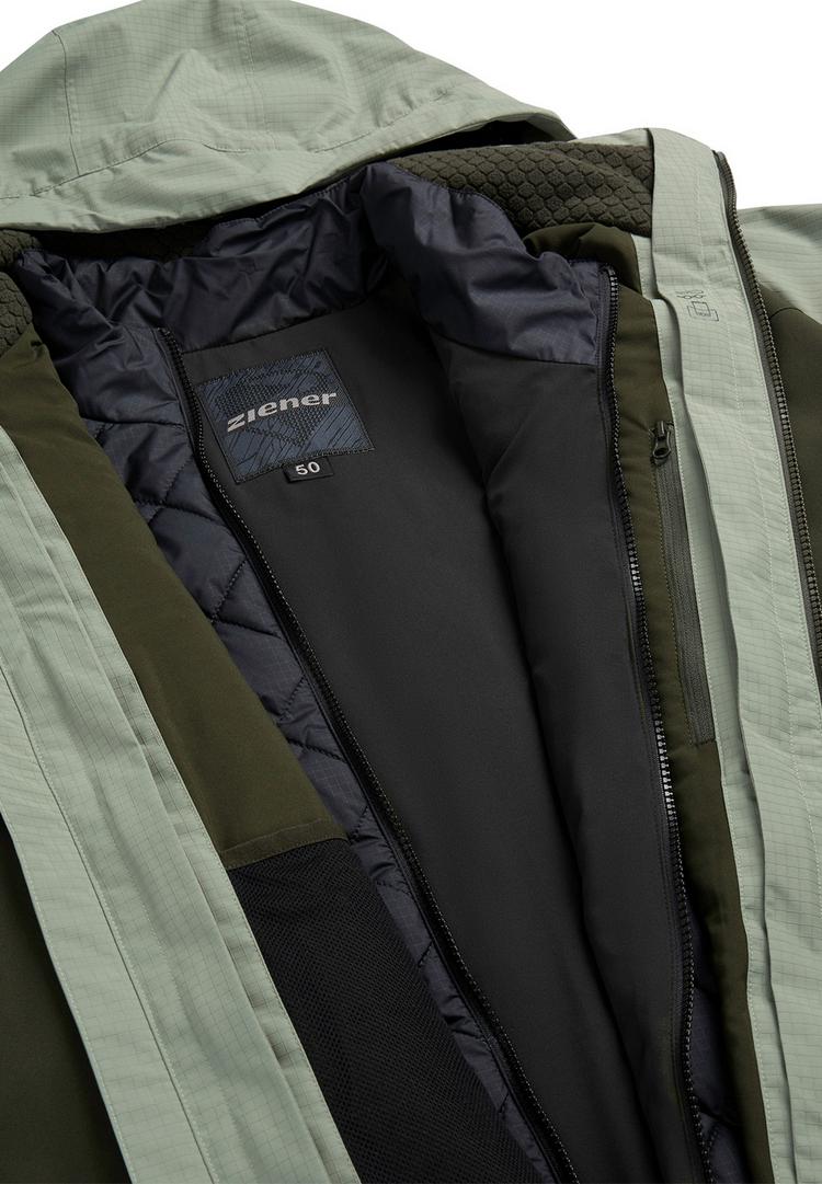 Ziener Ziener TORKO-Z 3in1 Skijacke Herren - dusty green ripstop - 0 | SportScheck