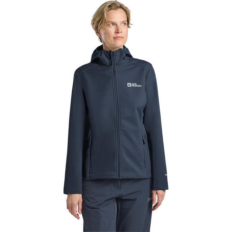 Jack Wolfskin Jack Wolfskin BORNBERG HOODY W Softshelljacke Damen - midnight sky / grey - 0 | SportScheck