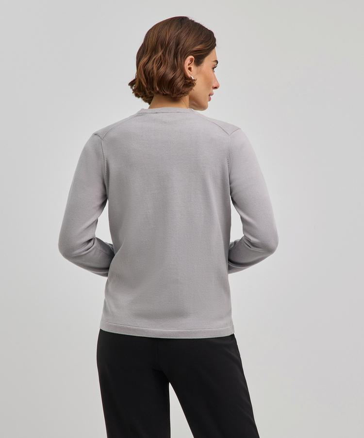 Falke Falke Cotton Cardigan Strickpullover Damen - silver (3290) - 0 | SportScheck
